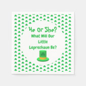 Little Leprechaun Gender onthulling Servet (Voorkant)