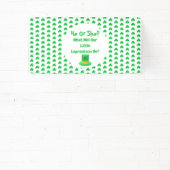 Little Leprechaun Gender onthulling Spandoek (Insitu)