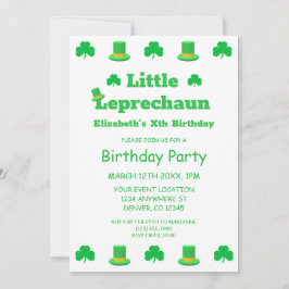 Little Leprechaun Kids Birthday Kaart