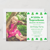 Little Leprechaun Kids Birthday Kaart (Voorkant)