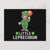 Little Leprechaun - St. Patricks Day Basketball Briefkaart (Voorkant)