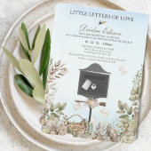 Little Letters Of Love Baby Shower Invitation Kaart