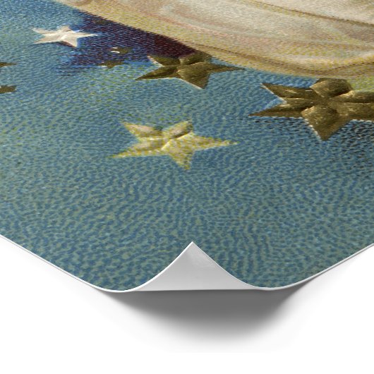 Little Liberty Girl zingt mijn land. Poster (Hoek)