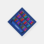 Little Library Book Club Blue Servet (Hoek)