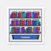 Little Library Book Club White Servet (Voorkant)