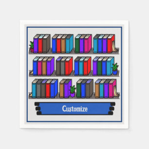 Little Library Book Club White Servet