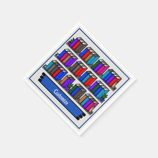 Little Library Book Club White Servet (Hoek)