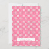 Little Lieverd Owl Girl Baby shower Invitation Kaart (Achterkant)