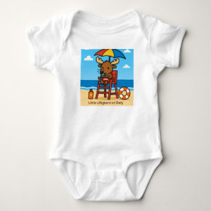 Little Lifeguard on Duty - Kinder 'Beach Safety T- Romper