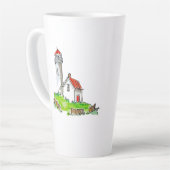 Little Lighthouse Watercolor Latte Mok (Linkerhoek)