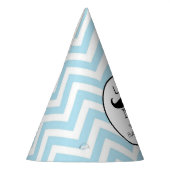 Little Lil' Man Mustache Boy Baby shower Birthday Feesthoedjes (Links)