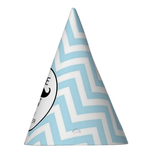 Little Lil' Man Mustache Boy Baby shower Birthday Feesthoedjes (Rechts)