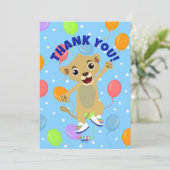 Little Lion bedankkaarten (horizontaal) Bedankkaart (Staand voorkant)