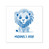 Little Lion Boekplaat Zelfinking Stamp Zelfinktende Stempel (Design)