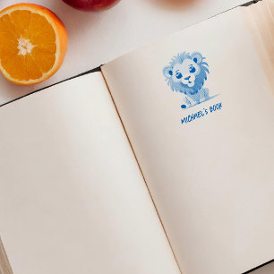 Little Lion Bookplate Zelfinkende Stempel