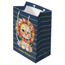 Little Lion Boy Baby shower Medium Cadeauzakje