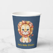 Little Lion Boy Baby shower Papieren Bekers (Voorkant)