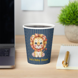 Little Lion Boy Baby shower Papieren Bekers