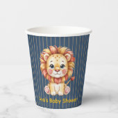 Little Lion Boy Baby shower Papieren Bekers (Voorkant)