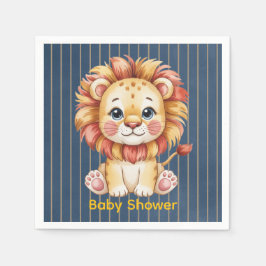 Little Lion Boy Baby shower Servet