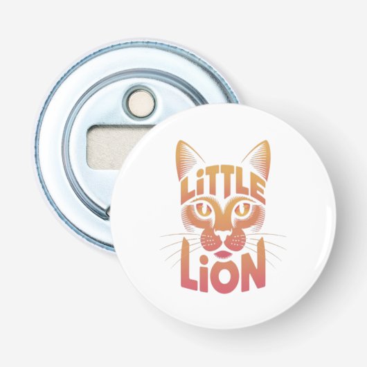 Little Lion Button Flesopener (Voorkant)