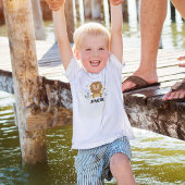 Little Lion Gepersonaliseerd Baby T-shirt 0-24 maa