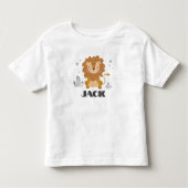 Little Lion Gepersonaliseerd Toddler T-shirt 12M-5 (Voorkant)