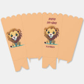 Little Lion gepersonaliseerde verjaardag Bedankdoosjes (Ongevouwen)