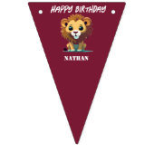 Little Lion gepersonaliseerde verjaardag Vlaggetjes (Tweede vlag)