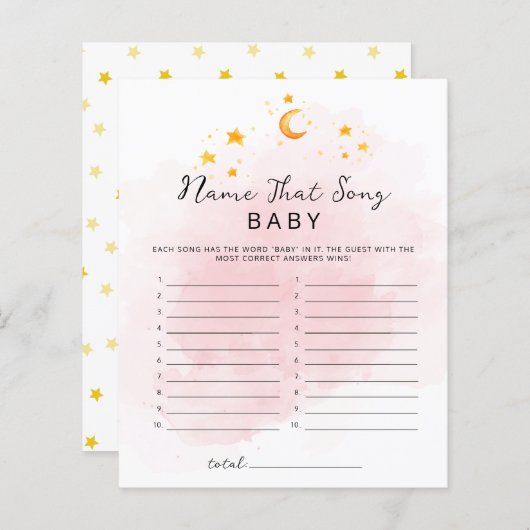 Little Lion is een Girl Waterverf Name that Song (Voorkant / Achterkant)