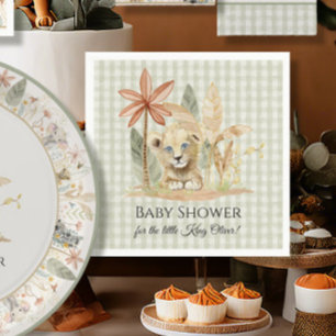 Little Lion King Zebra Giraffe Safari Baby shower Servet