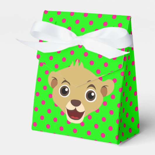 Little Lion Party Favor Box Bedankdoosjes (Voorkant Zijde)