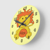 'Little Lion' persoonlijke wandklok (Hoek)