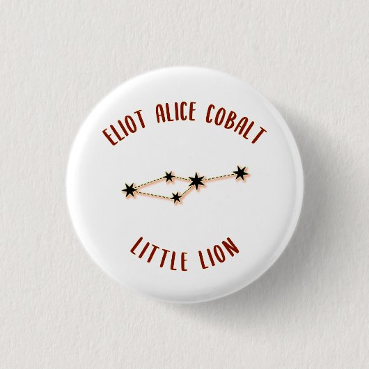 Little Lion Ronde Button 3,2 Cm (Voorkant)