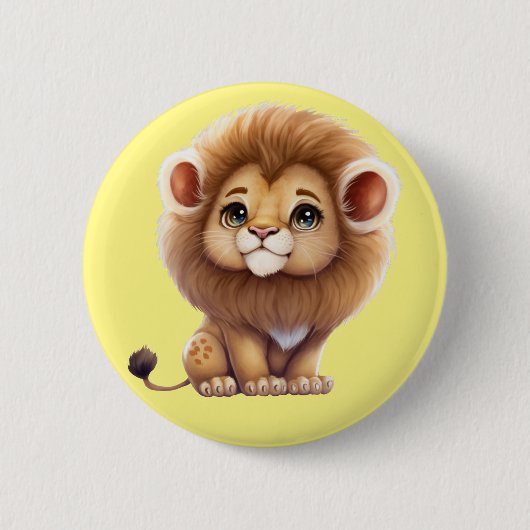 Little Lion Ronde Button 5,7 Cm (Voorkant)
