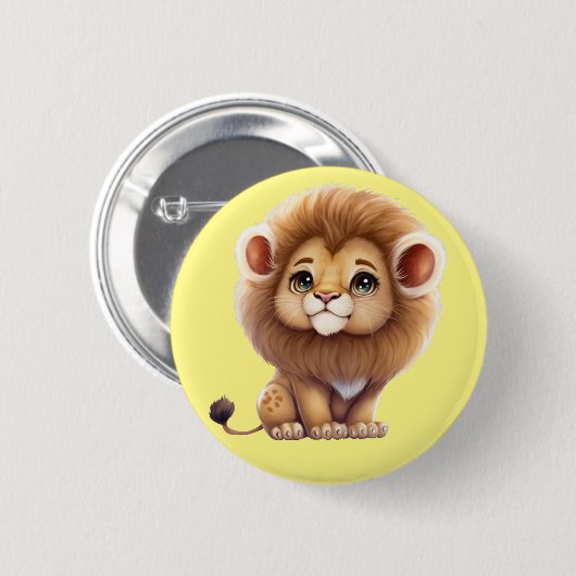 Little Lion Ronde Button 5,7 Cm (Voorkant /achterkant)