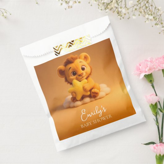 Little Lion & Star - Baby Shower Gift Bag Bedankzakje (Gezegeld)