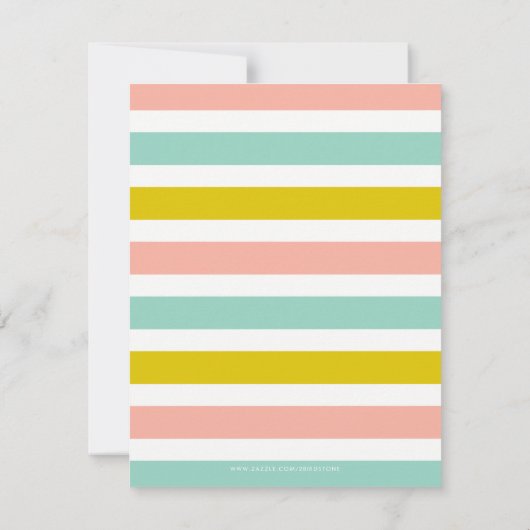 Little Lions Baby shower Flat Dank u let op Kaarte Bedankkaart (Achterkant)