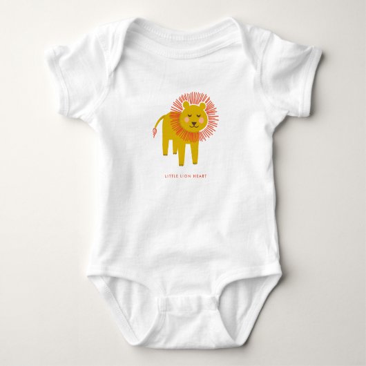 Little Lions Schattige Baby Bodysuit met aangepast (Voorkant)