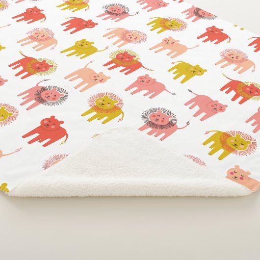 Little Lions Sherpa Baby Deken in Warme Woestijn (3/4)