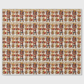 Little Lites Red Purim Wrapping Paper 2 Cadeaupapier (Vlak)