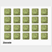 Little Lizard  Tile Vierkante Sticker (Vel)
