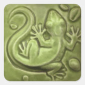Little Lizard  Tile Vierkante Sticker (Voorkant)