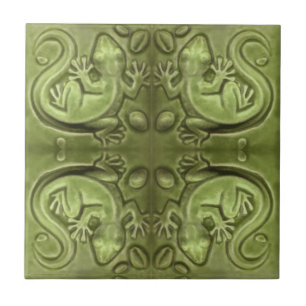 Little Lizard Vintage Tile Tegeltje