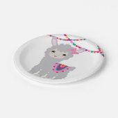 Little Llama Alpaca Party Borden Papieren Bordje (Gekanteld)