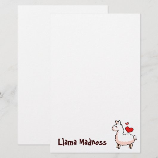 Little Llama Briefpapier (Voorkant / Achterkant)