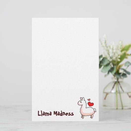 Little Llama Briefpapier (Staand voorkant)