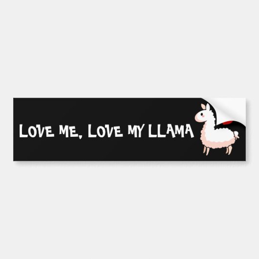 Little Llama Bumpersticker (Voorkant)