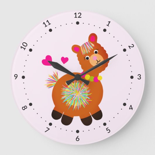 Little Llama Grote Klok (Voorkant)