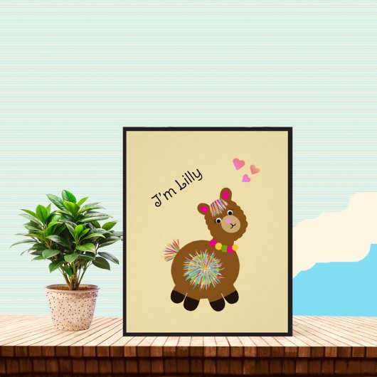 Little Llama Perfect Poster